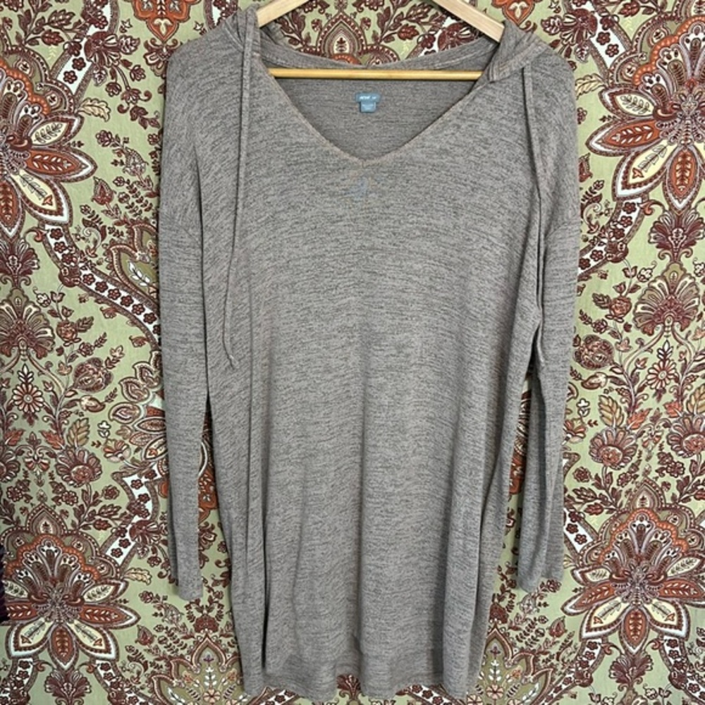 AERIE S long Heather pink tunic or dress hoodie